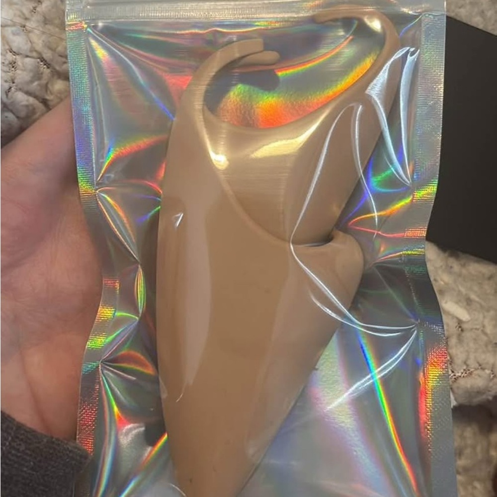 Beige Silicone Elf Ear Hooks